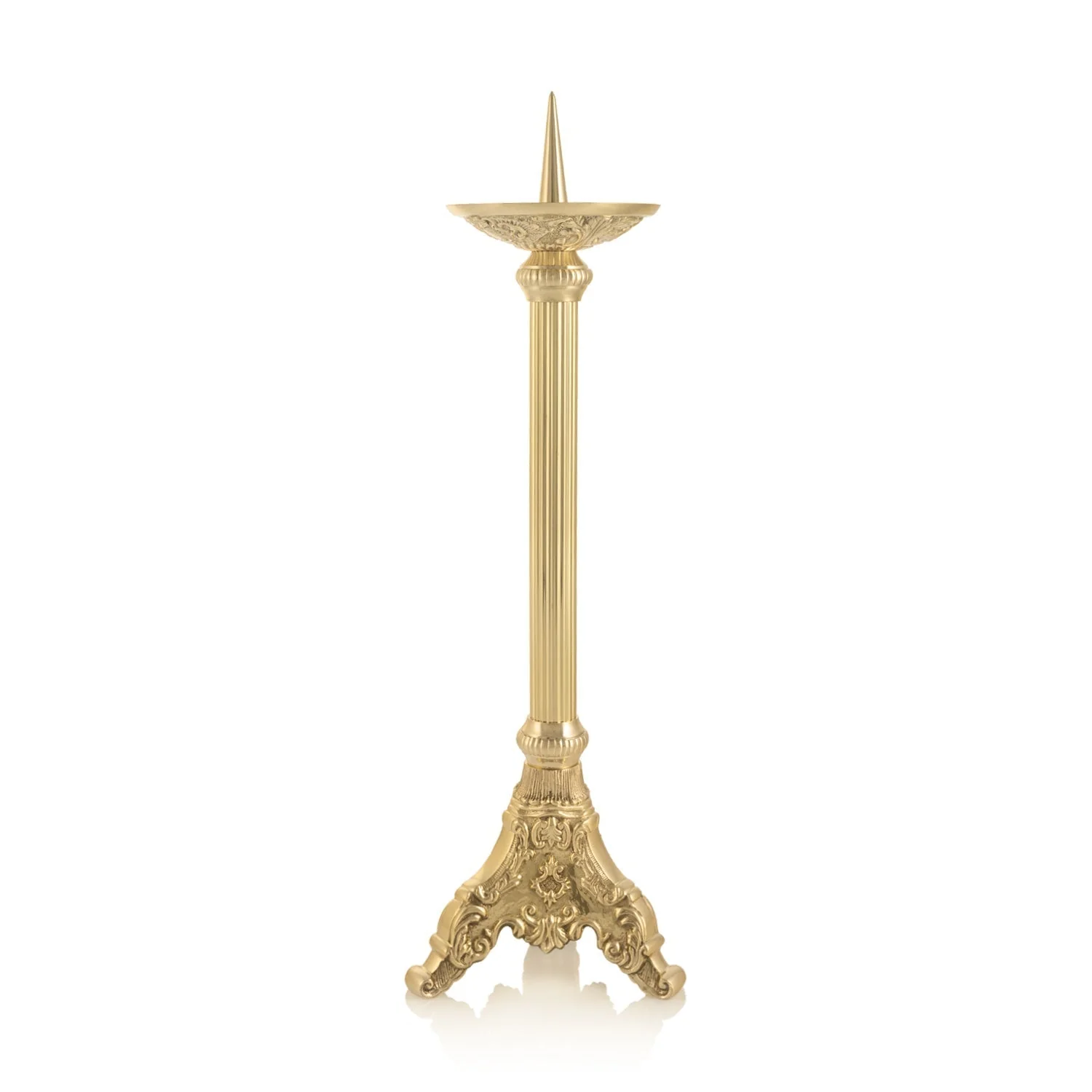 Candlestick - brass - 50 cm