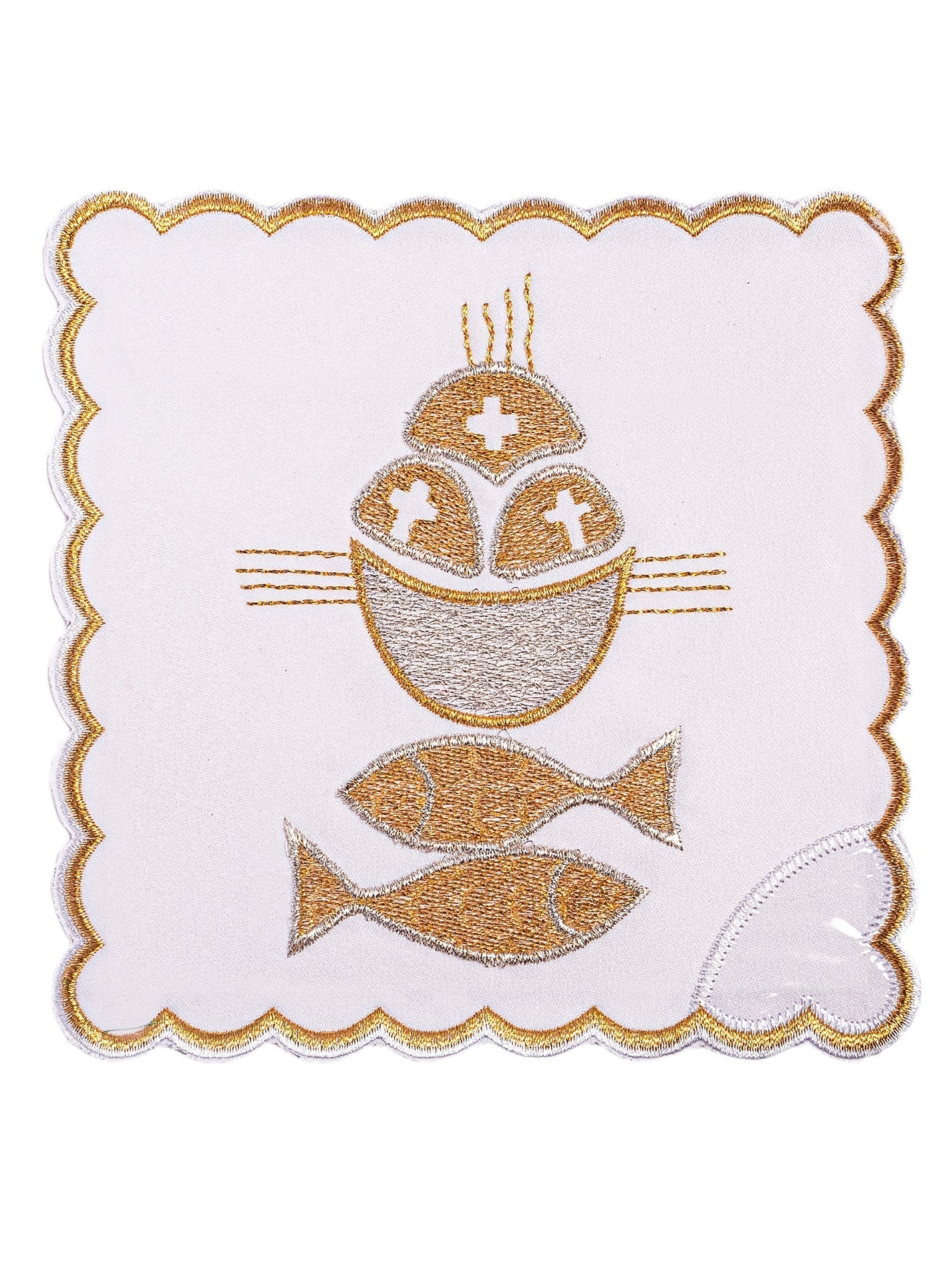 Chalice Linens Embroidered Fish Symbol - Image 2