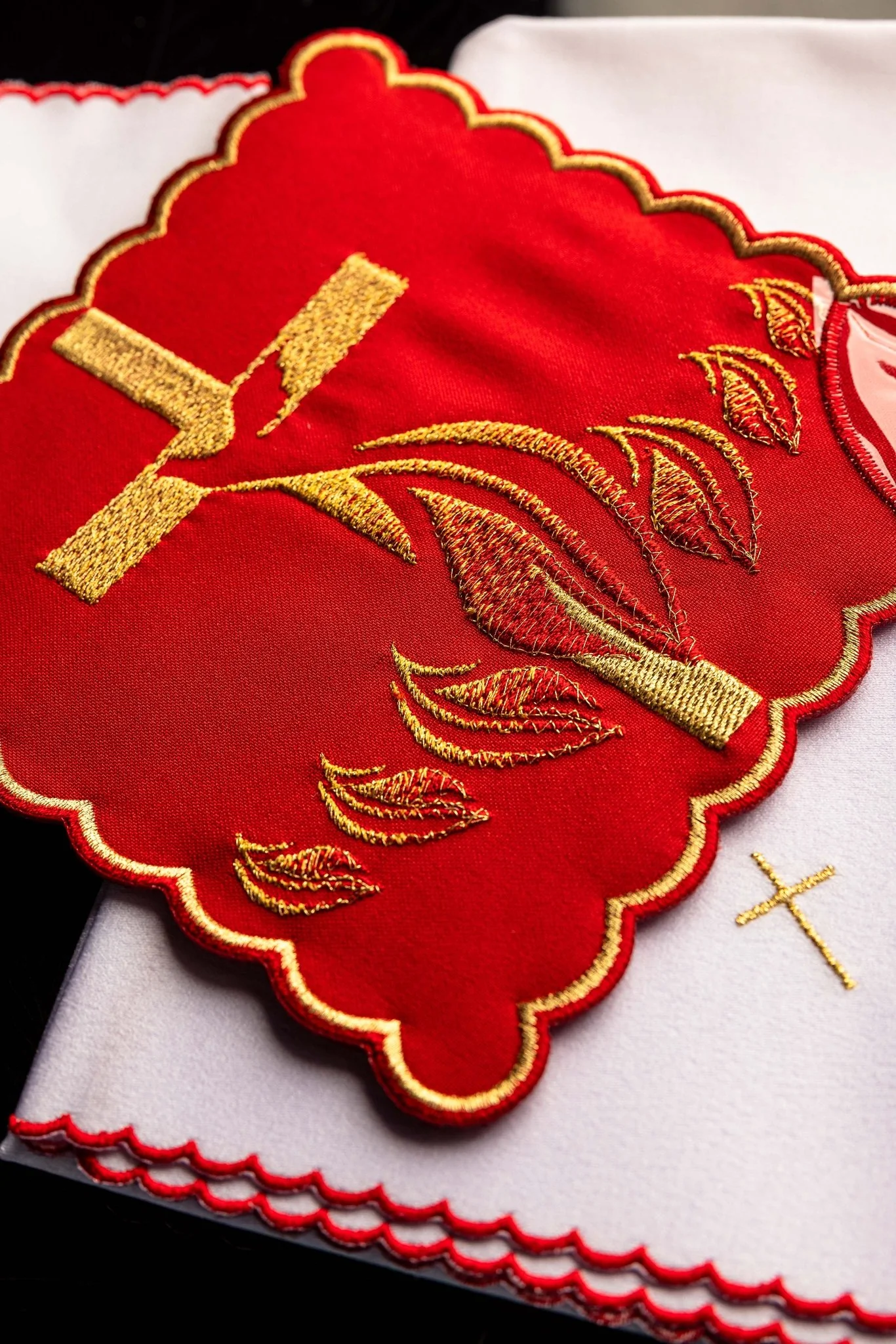Chalice Linens Embroidered with Holy Spirit - Image 3