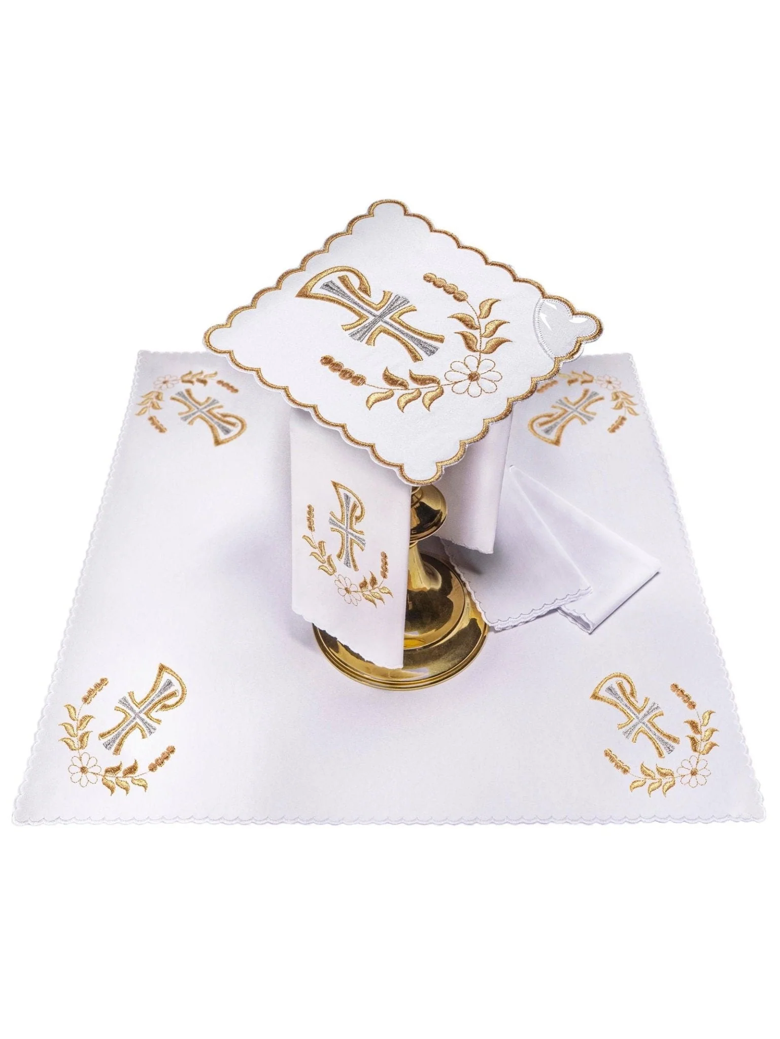 Chalice Linens Embroidered with PAX Motif