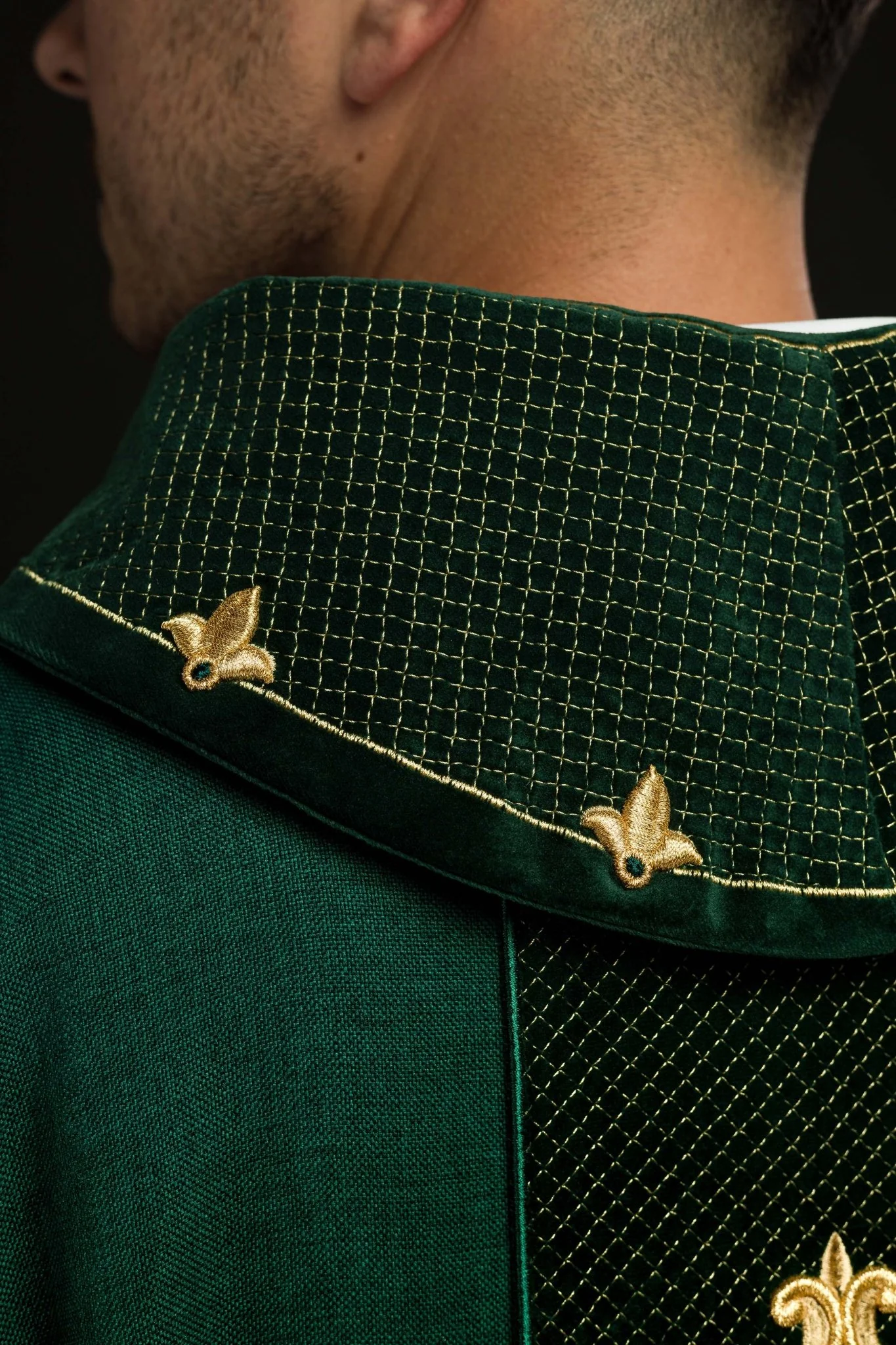 Chasuble embroidered with Green Cross - Image 6