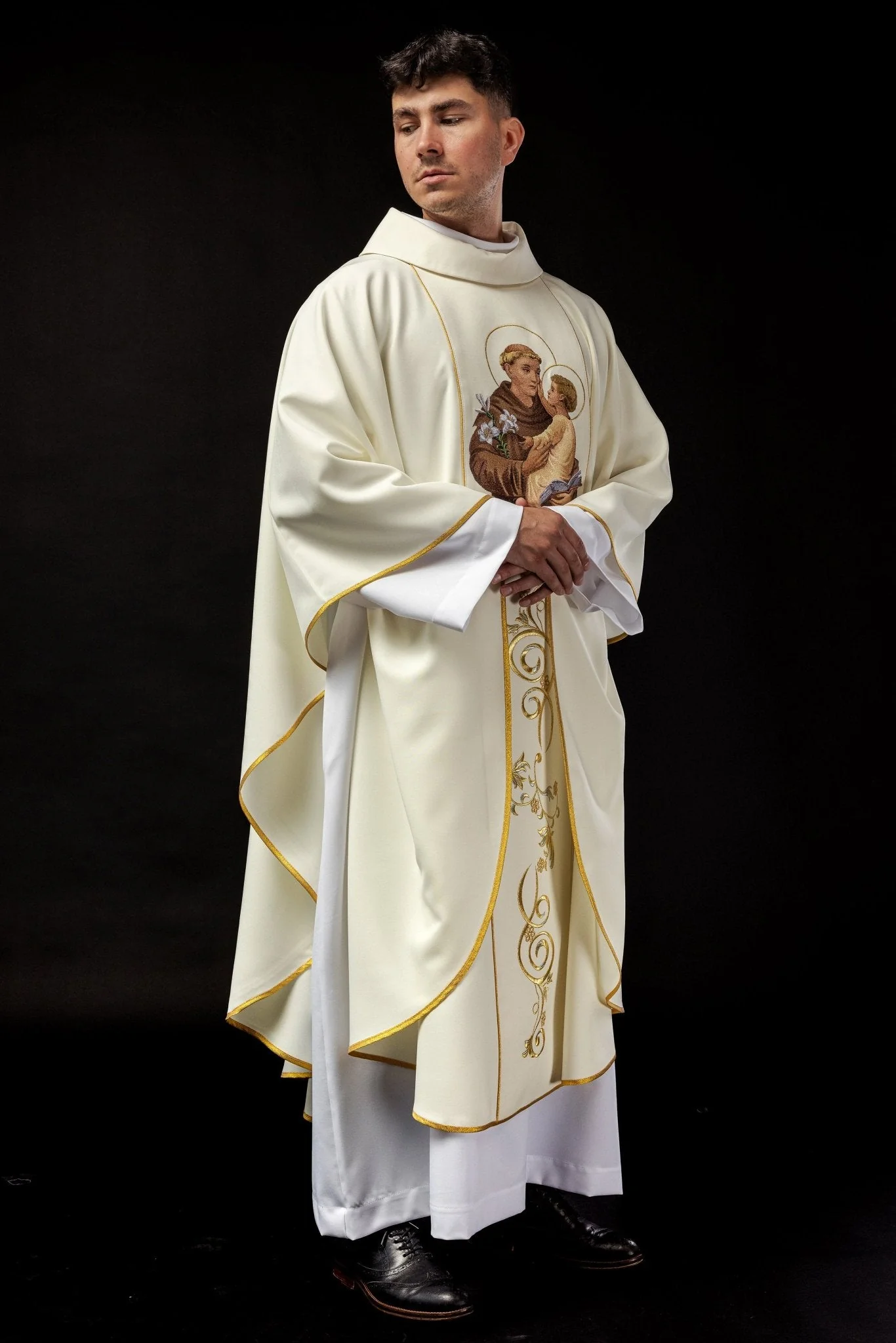 Chasuble embroidered with the image of Saint Anthony - Image 6