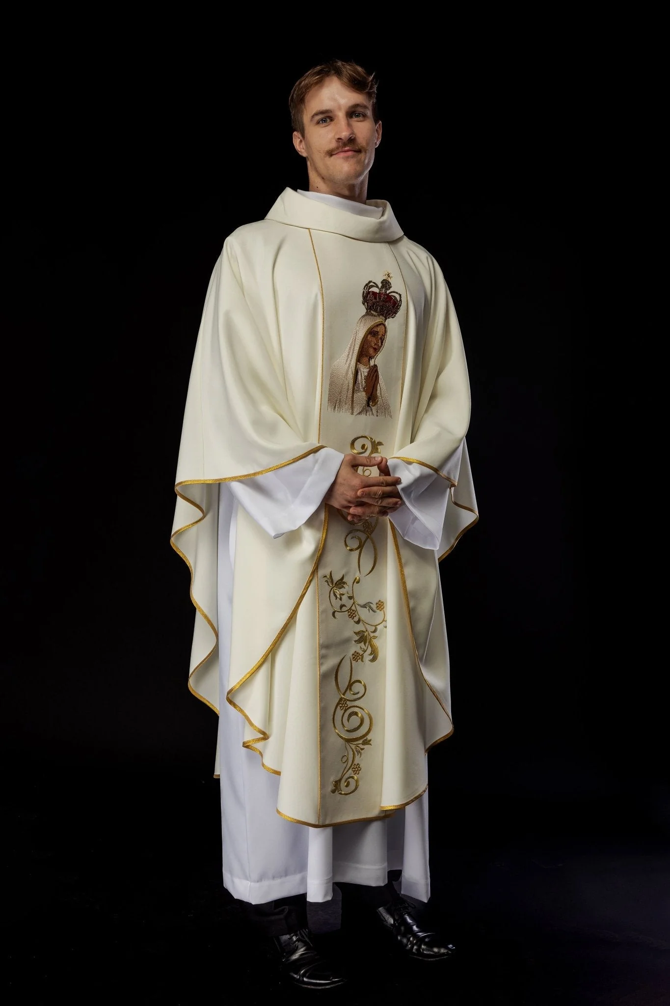 Chasuble with Our Lady of Fatima embroidery - Image 7