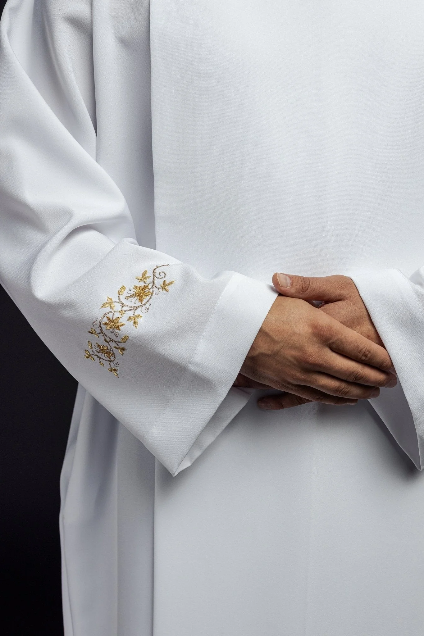Clergy Alb with neck collar - Image 3