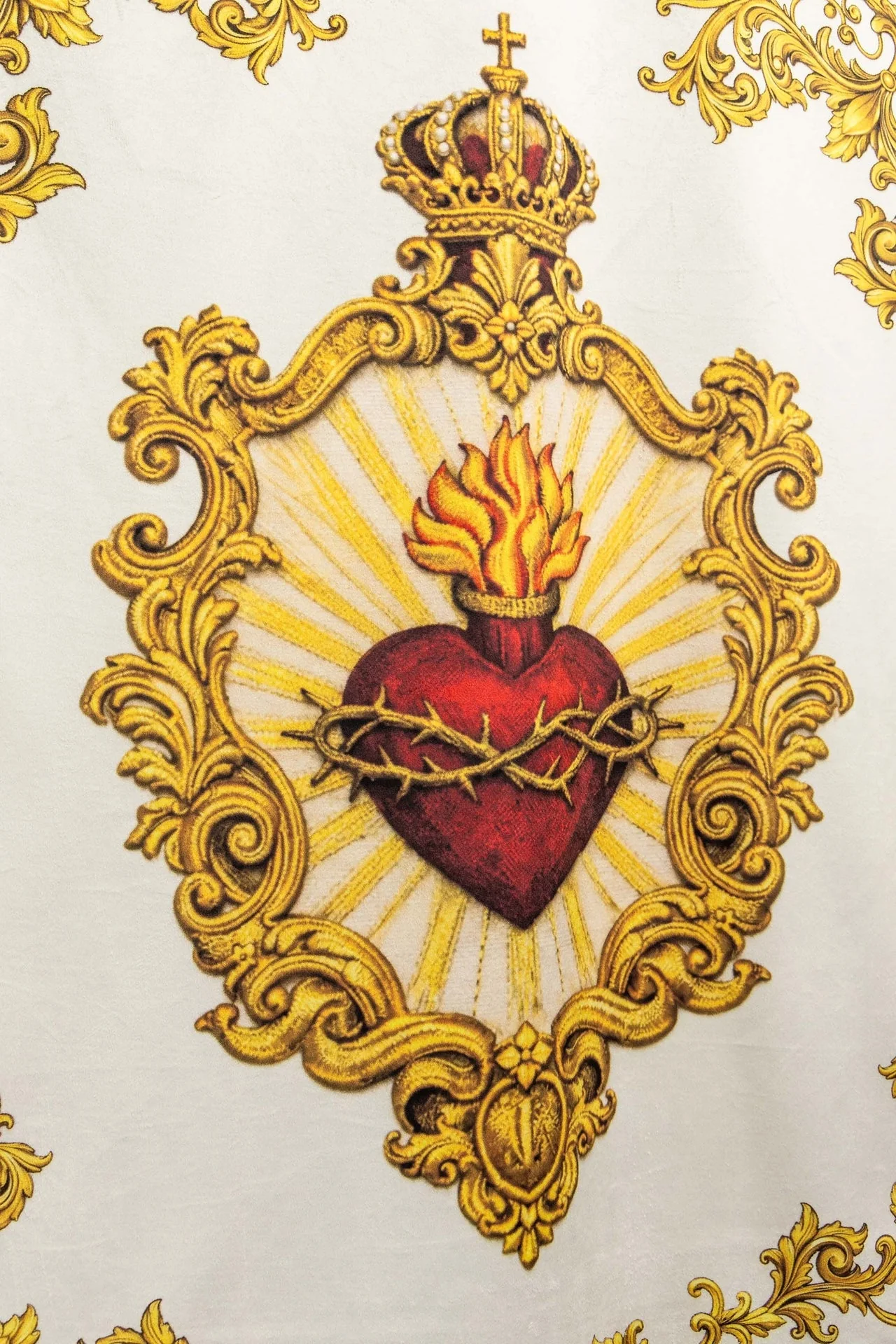 Double-sided Printed Liturgical Banner with the Sacred Heart of Jesus and IHS Christogram - Image 10