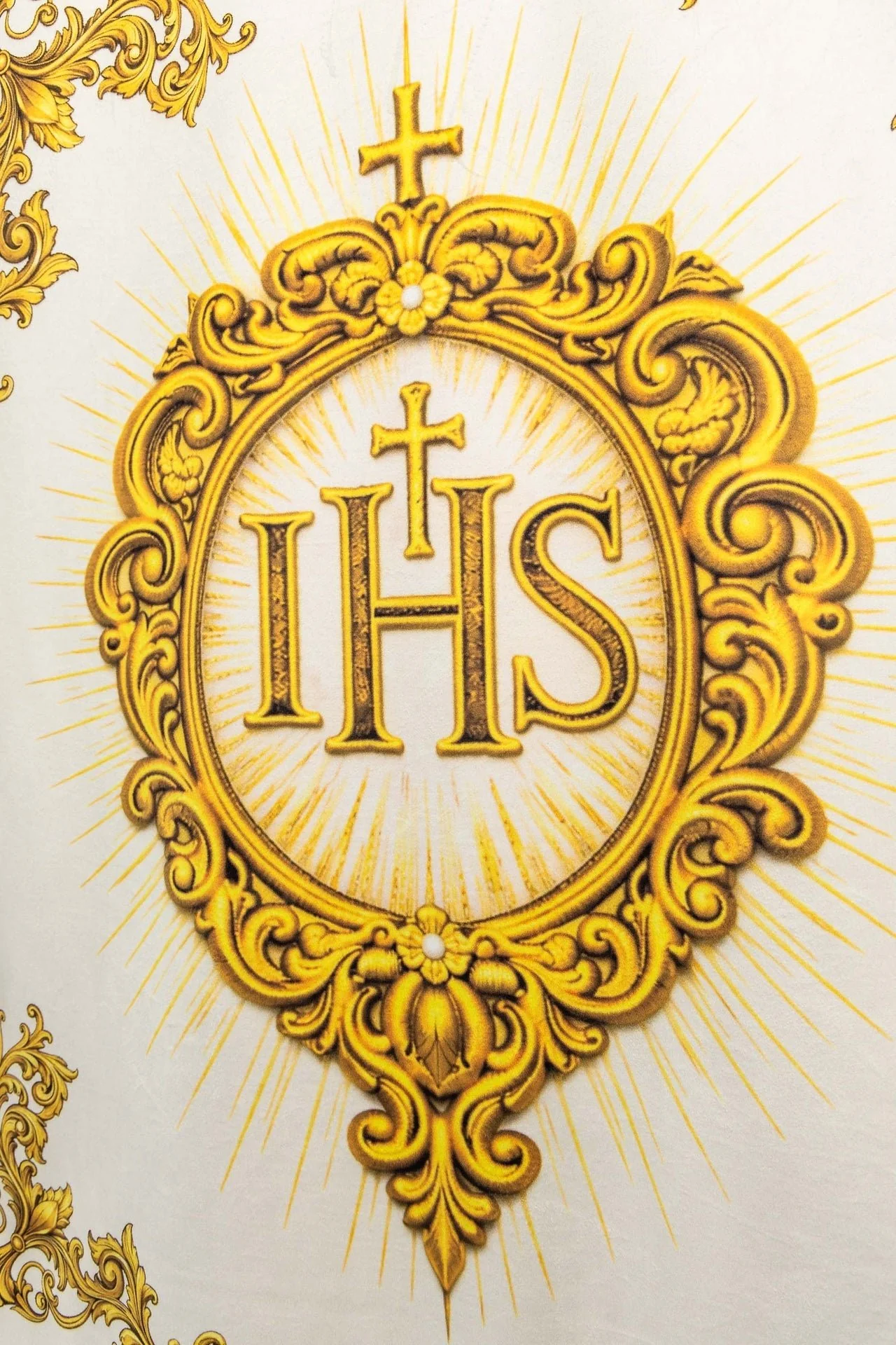 Double-sided Printed Liturgical Banner with the Sacred Heart of Jesus and IHS Christogram - Image 11