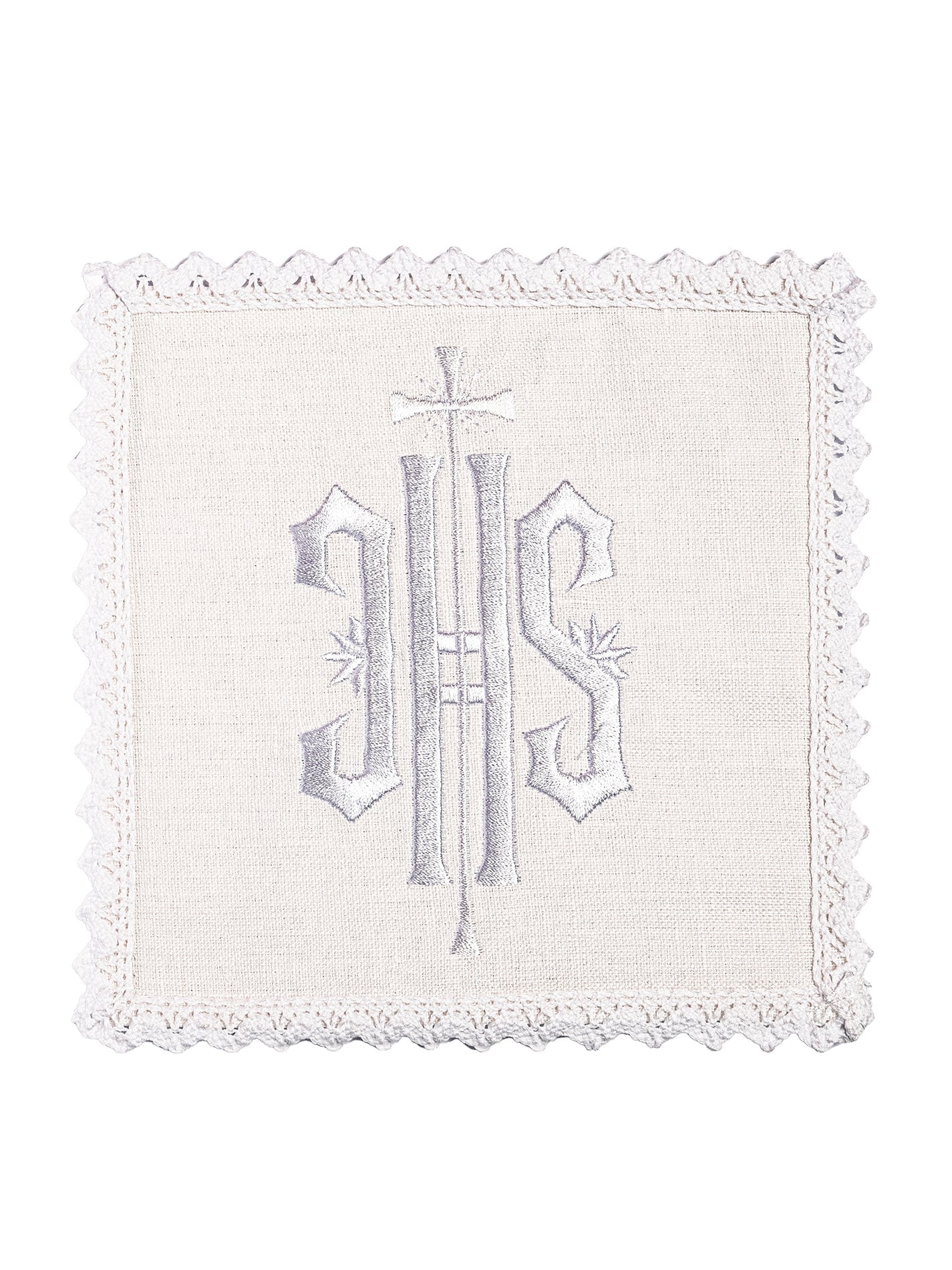 Embroidered altar linen IHS White KKL/29/C2 - Image 3