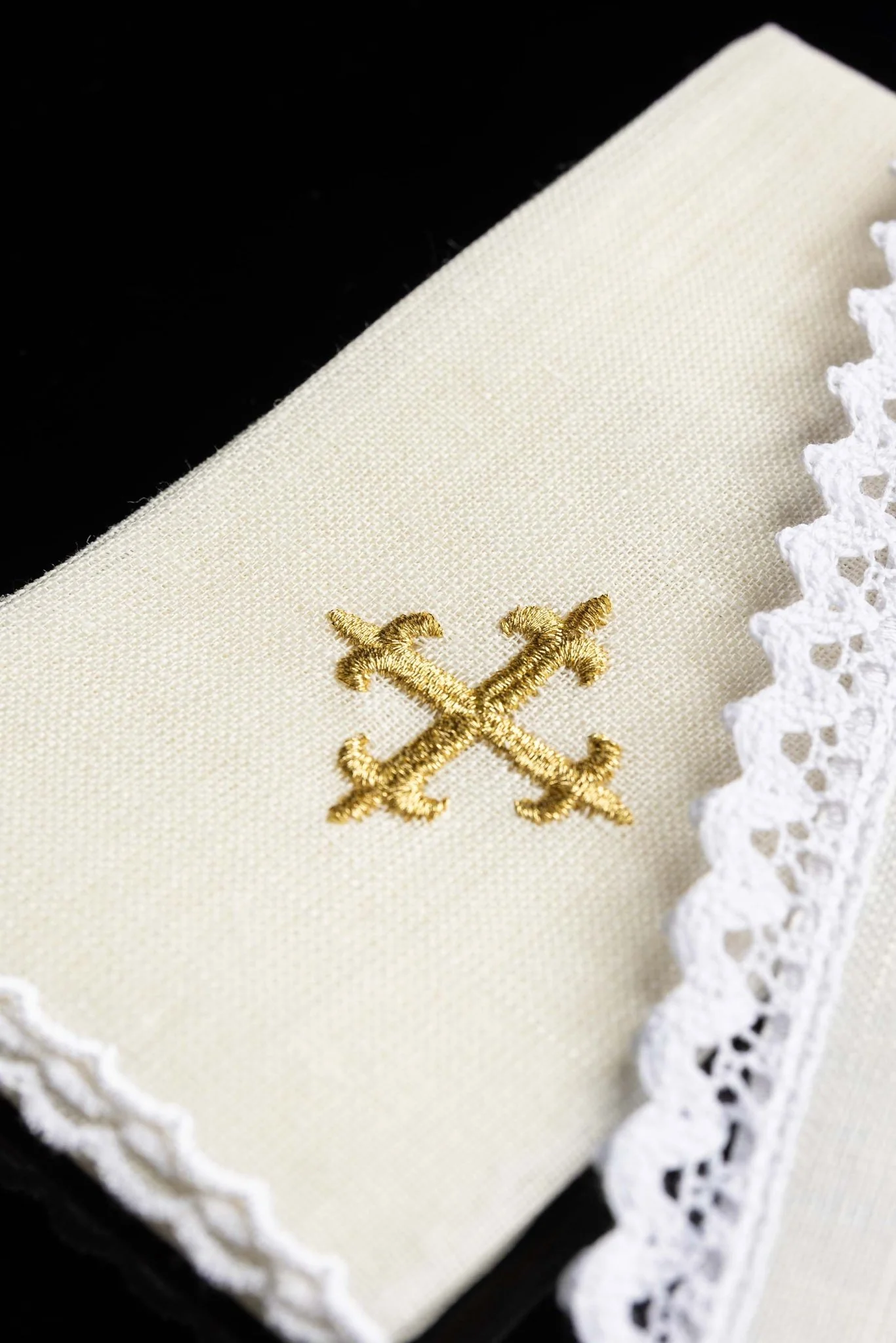 Embroidered linen chalice linens Sacred Heart of Jesus - Image 5