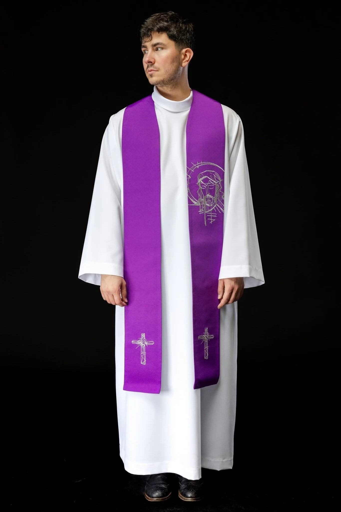 Embroidered stole for Lent with Jesus - Image 6
