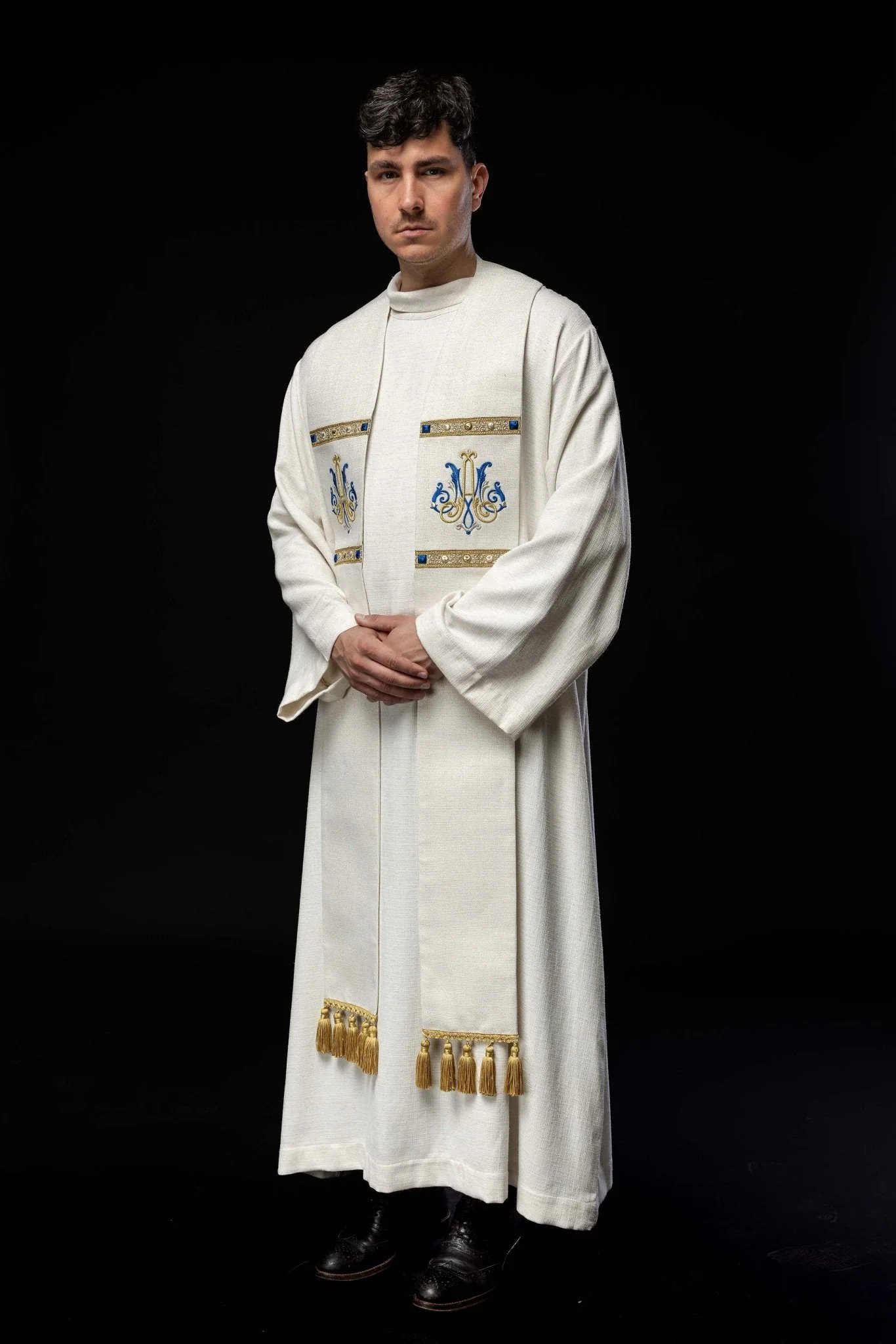 Embroidered Stole with Marian Symbol - Image 6