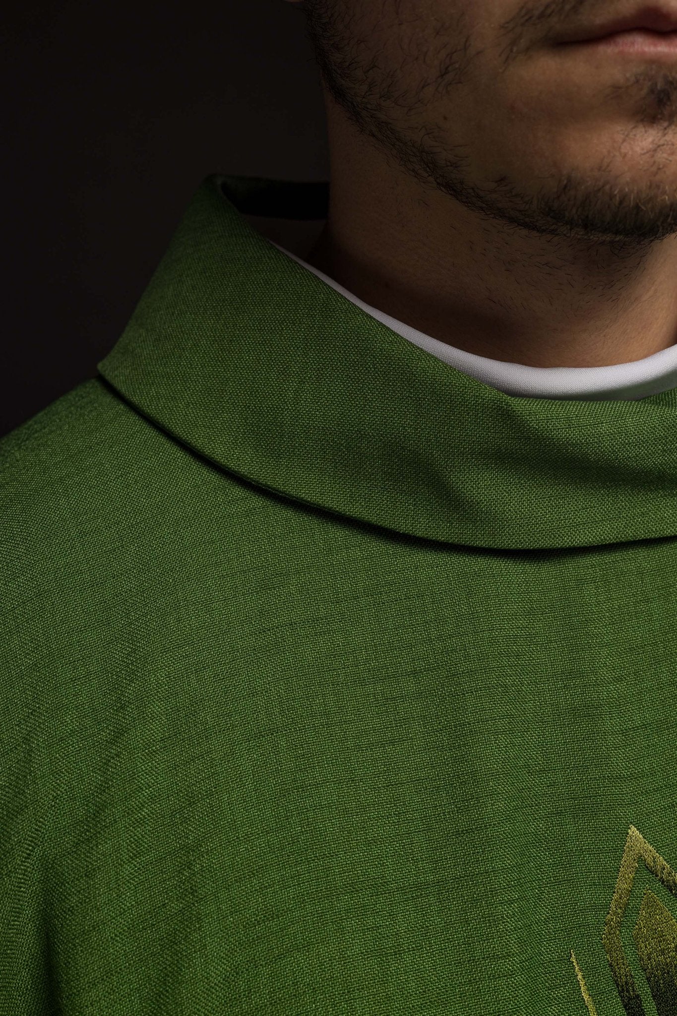 Green chasuble with green cross - Image 5