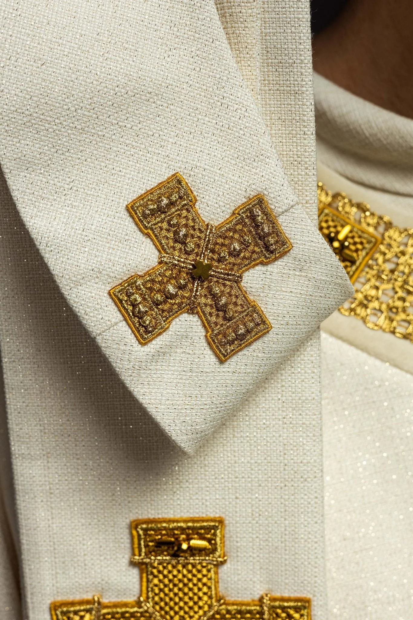 Handmade Chasuble with Natural Stones – Handmade 7002 - Image 13