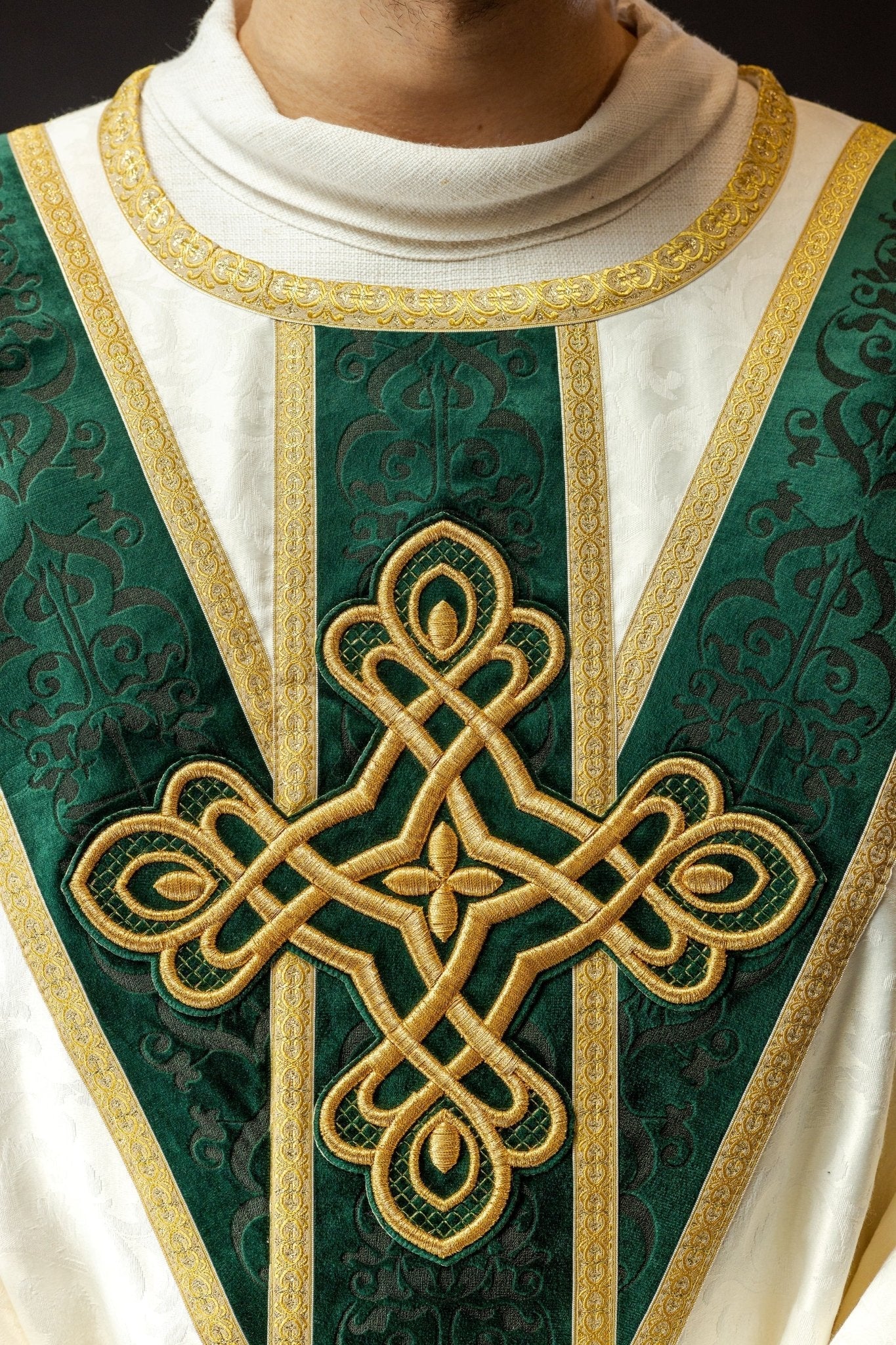 Handmade chasuble with velvet belt Handmade 7007 - Image 3
