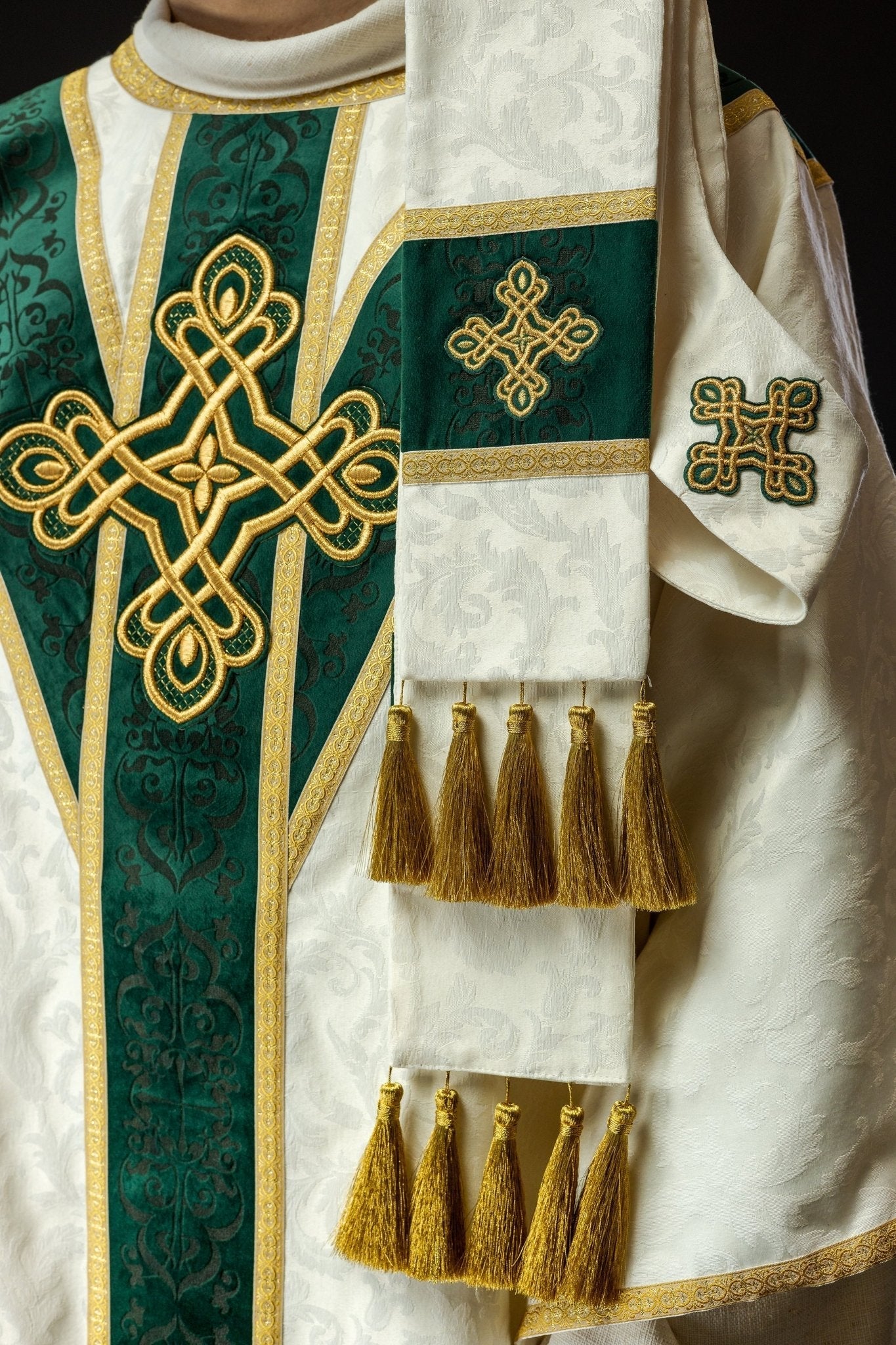 Handmade chasuble with velvet belt Handmade 7007 - Image 6