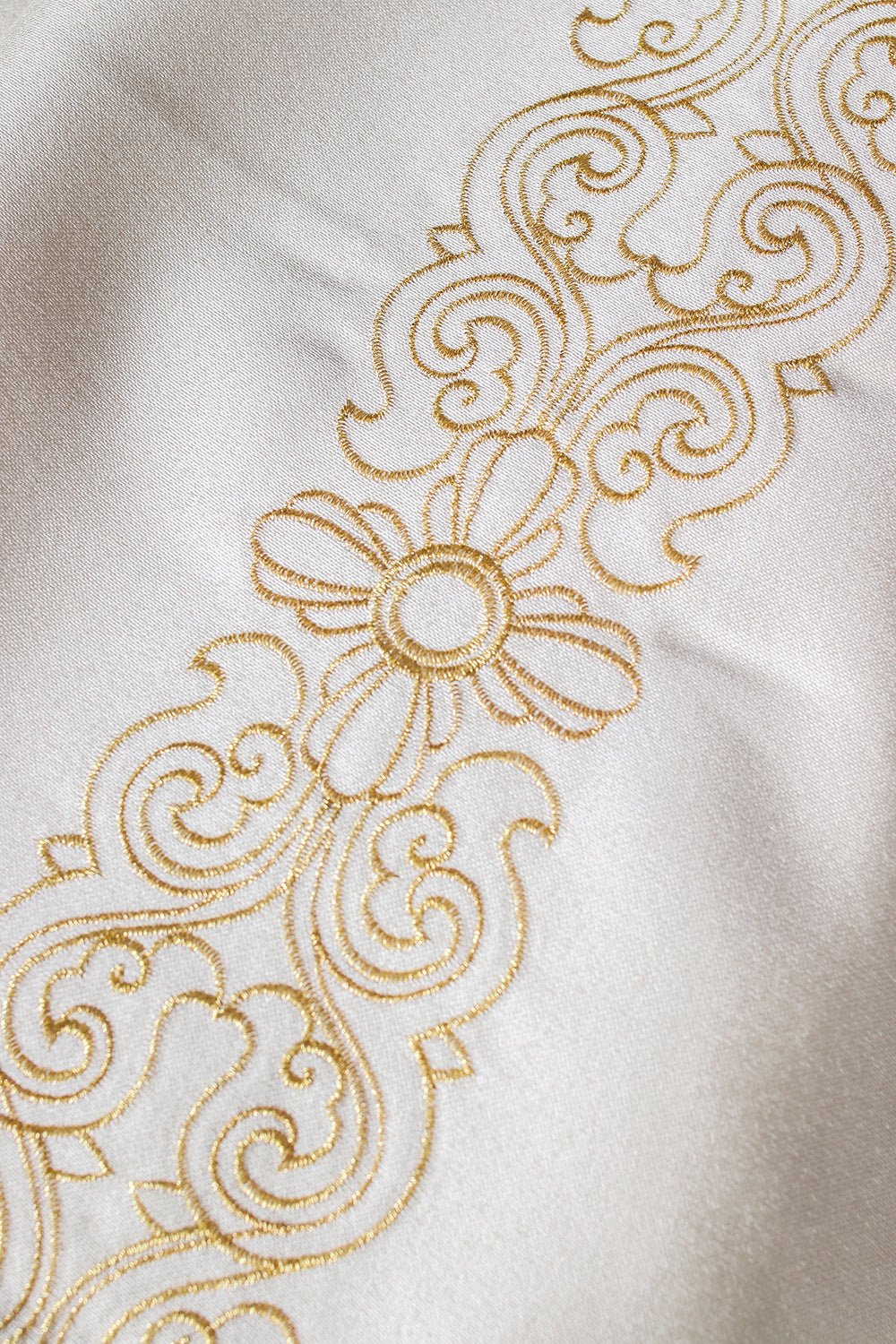 Liturgical Humeral Veil Embroidered with the IHS Monogram - Image 4
