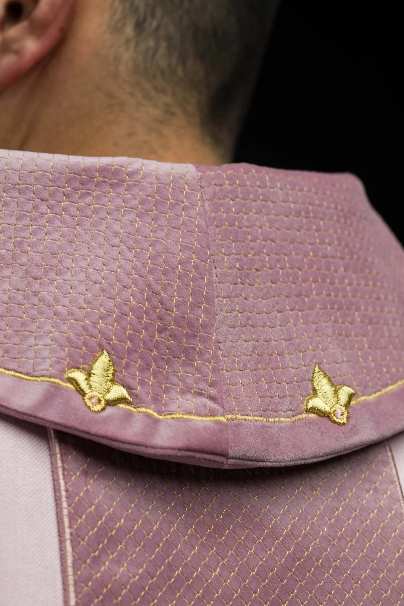 Pink Chasuble with Embroidered Cross Symbol - Image 6