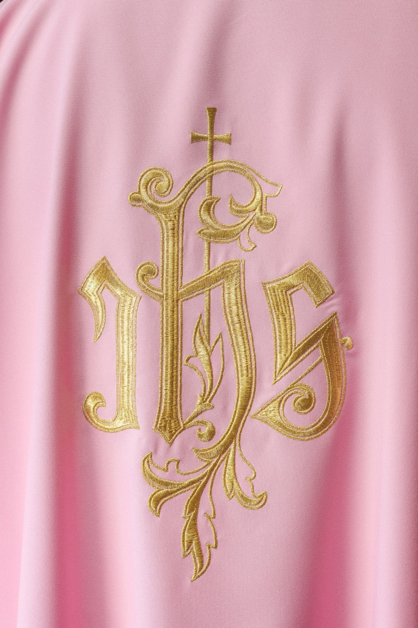 Pink IHS Embroidered Dalmatics - Image 4