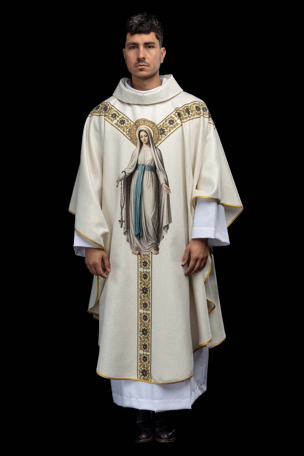 Printed chasuble with the image of Our Lady of Lourdes - Image 12