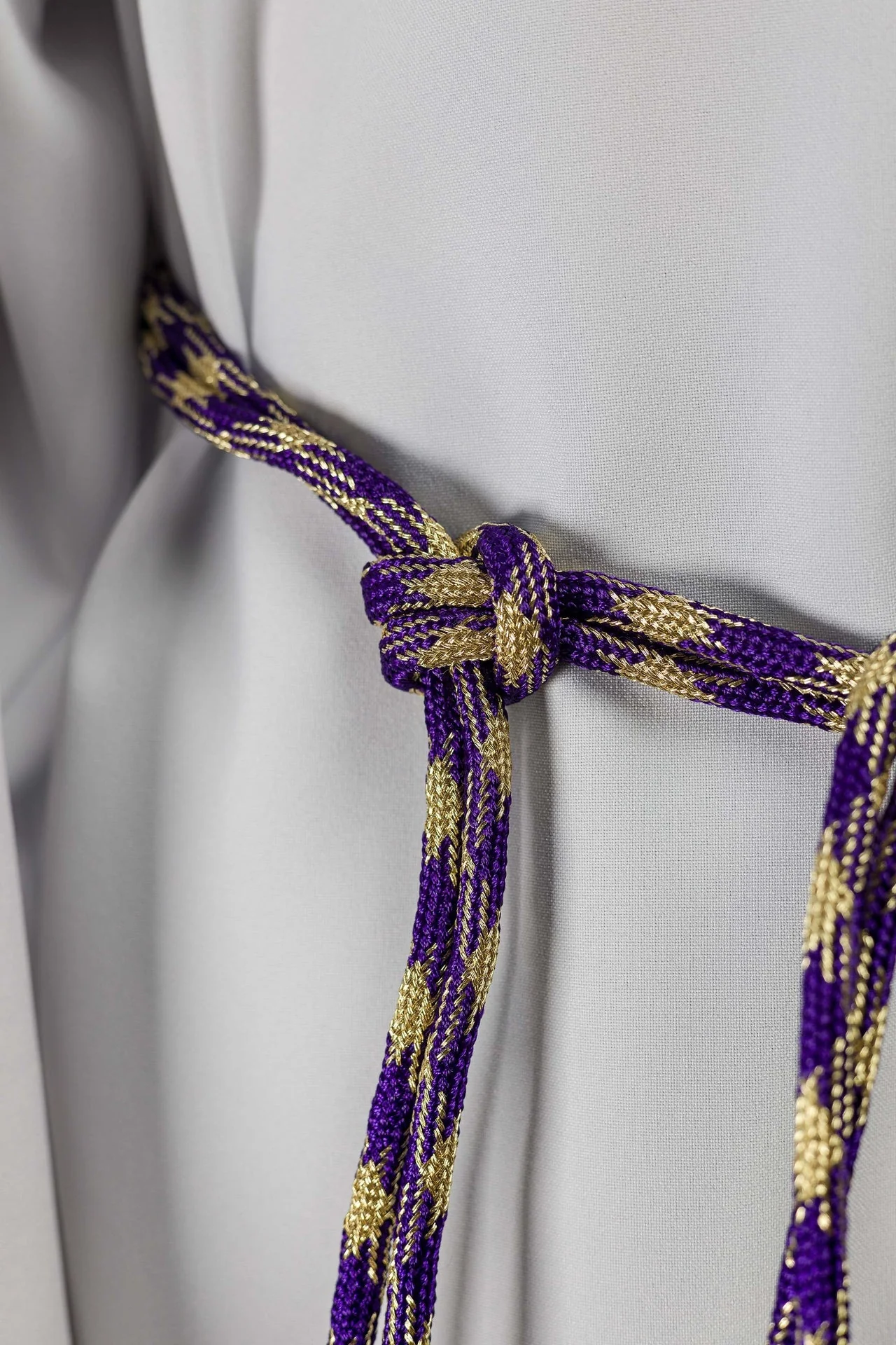 Purple and Gold Liturgical Cincture - Image 2