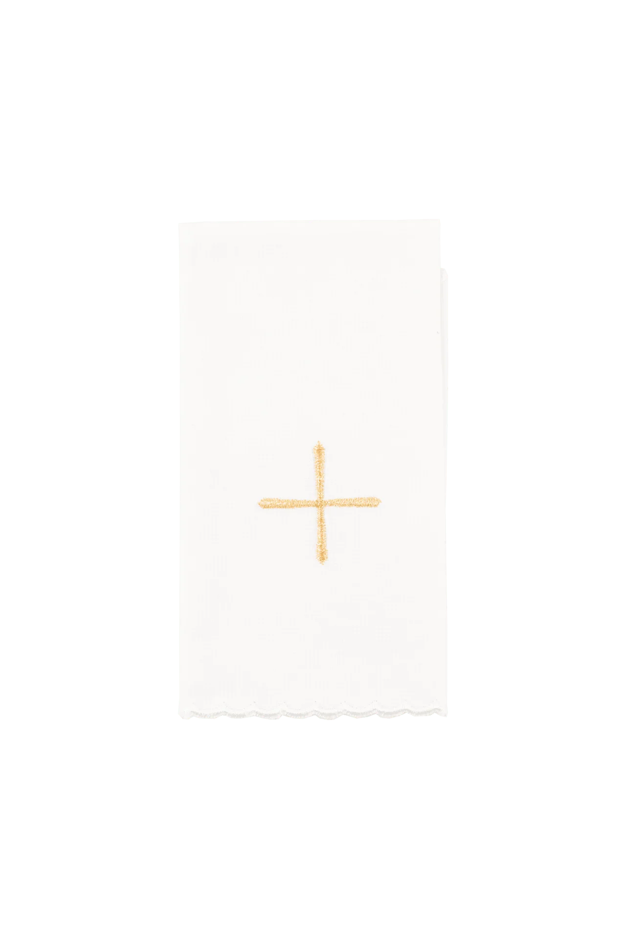 Red velvet embroidered chalice linens set - Image 3