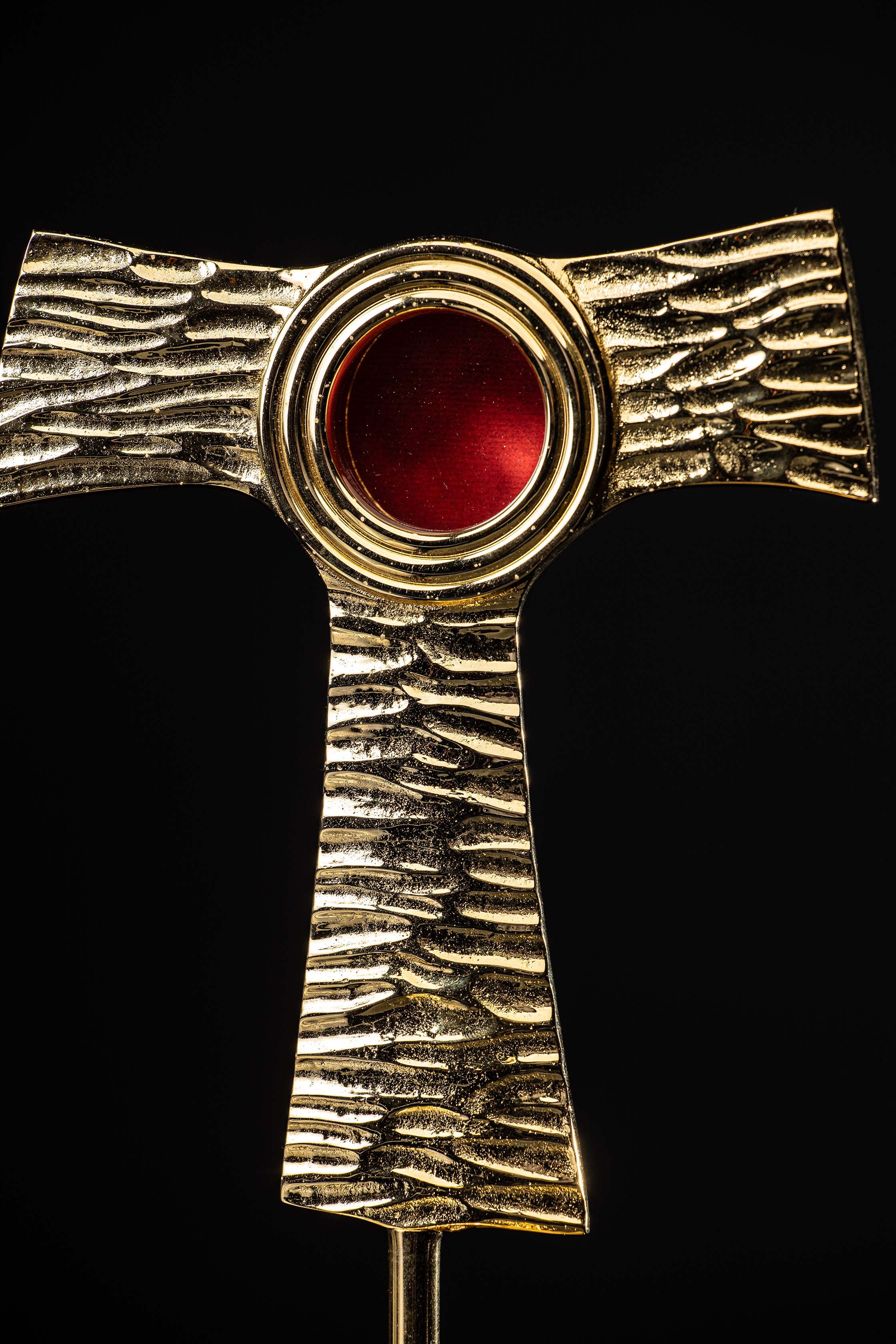 Reliquary - cross - Tau - brass - Image 2