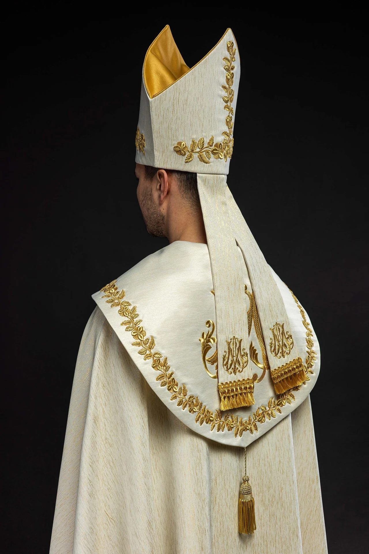 Richly Embroidered Mitre with a Marian Motif - Image 5