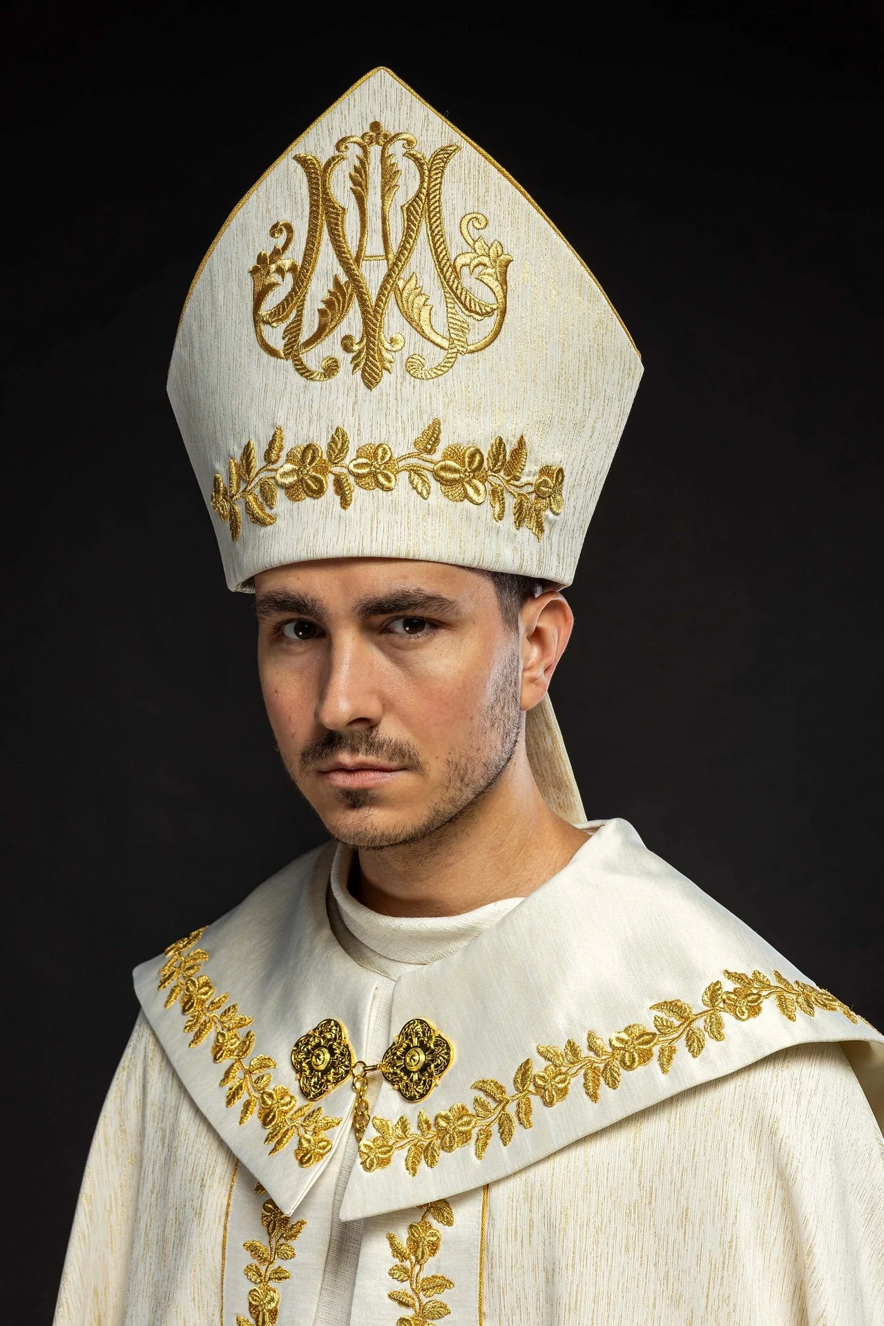 Richly Embroidered Mitre with a Marian Motif - Image 6