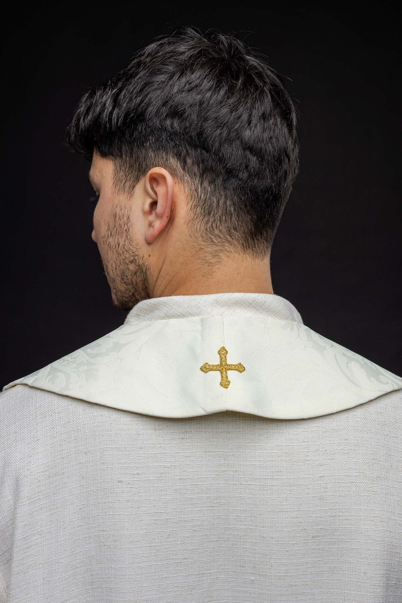 Roman stole with cross embroidery - Image 5