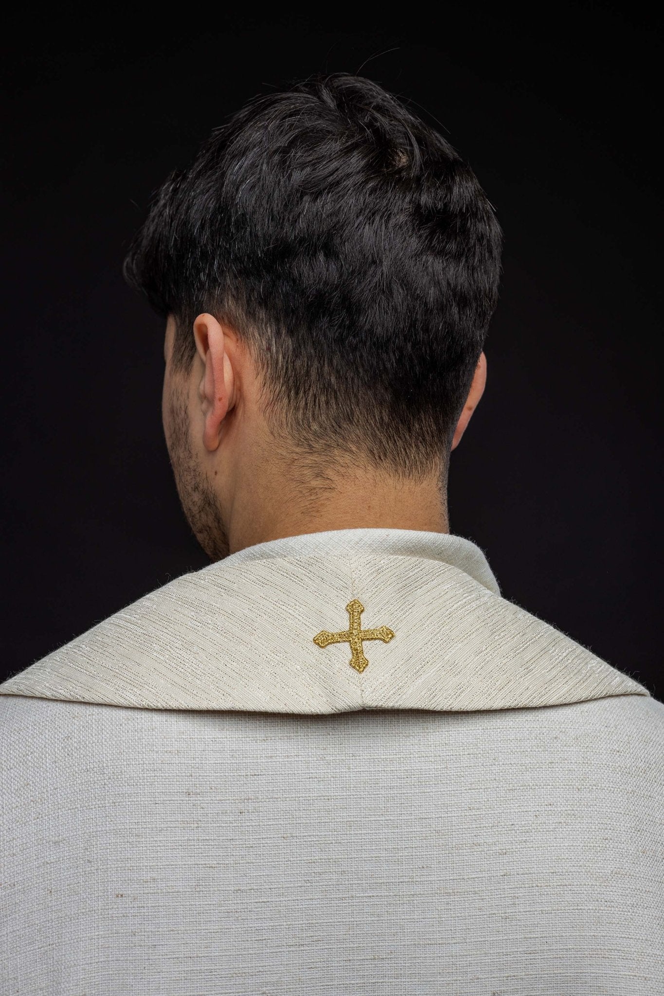 Stole with embroidered Lamb of God and JHS symbol - Image 6