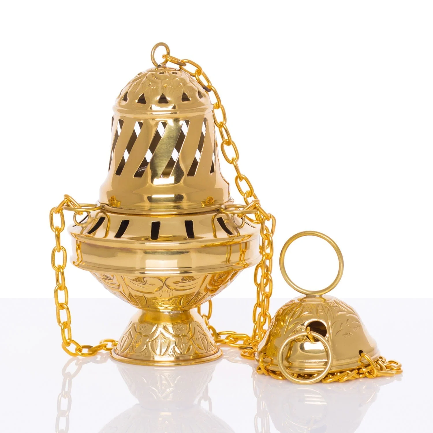 Thurible - brass - 15 cm - Santiago de Compostela