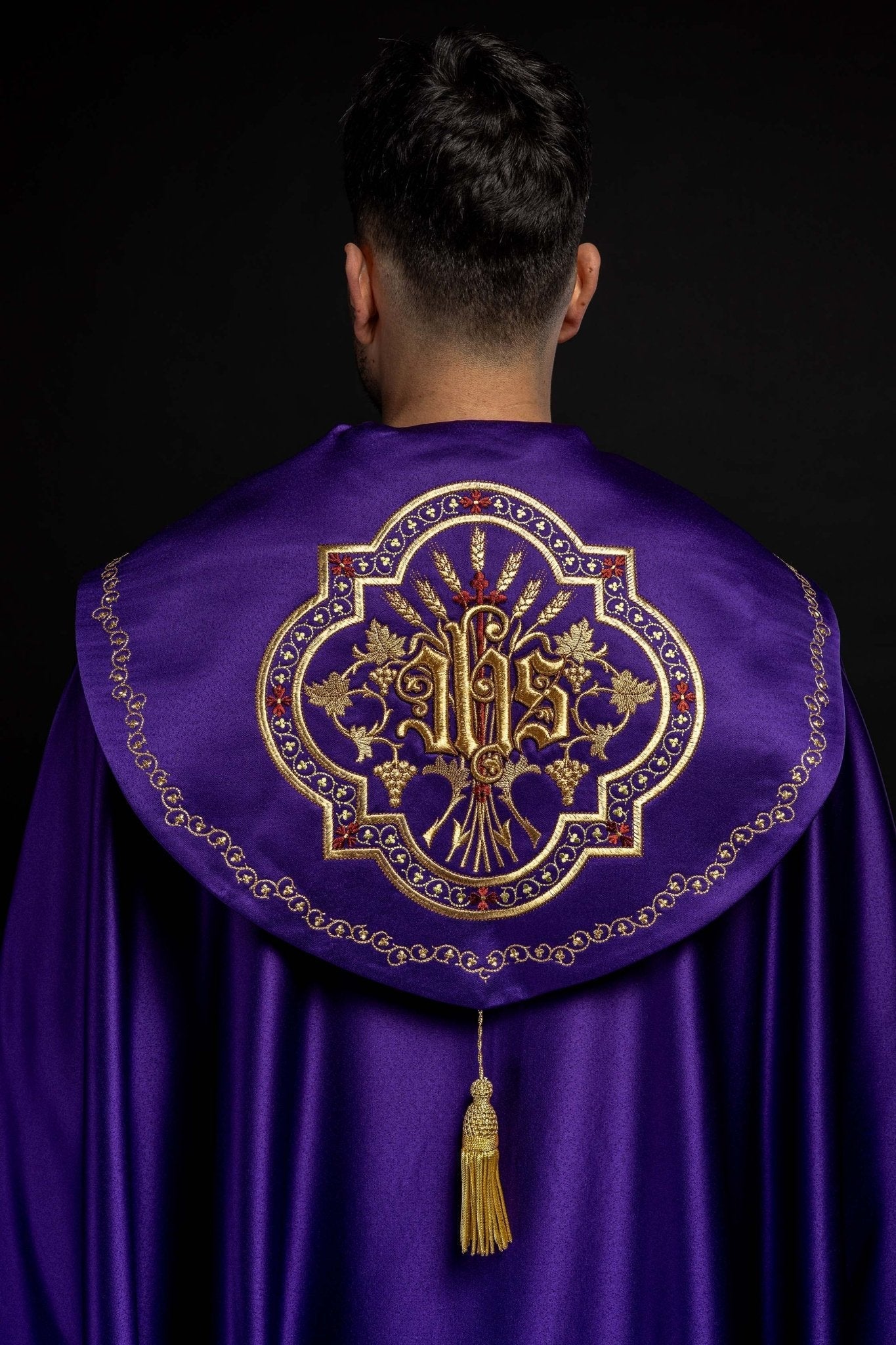 Violet cope with richly gold embroidery
