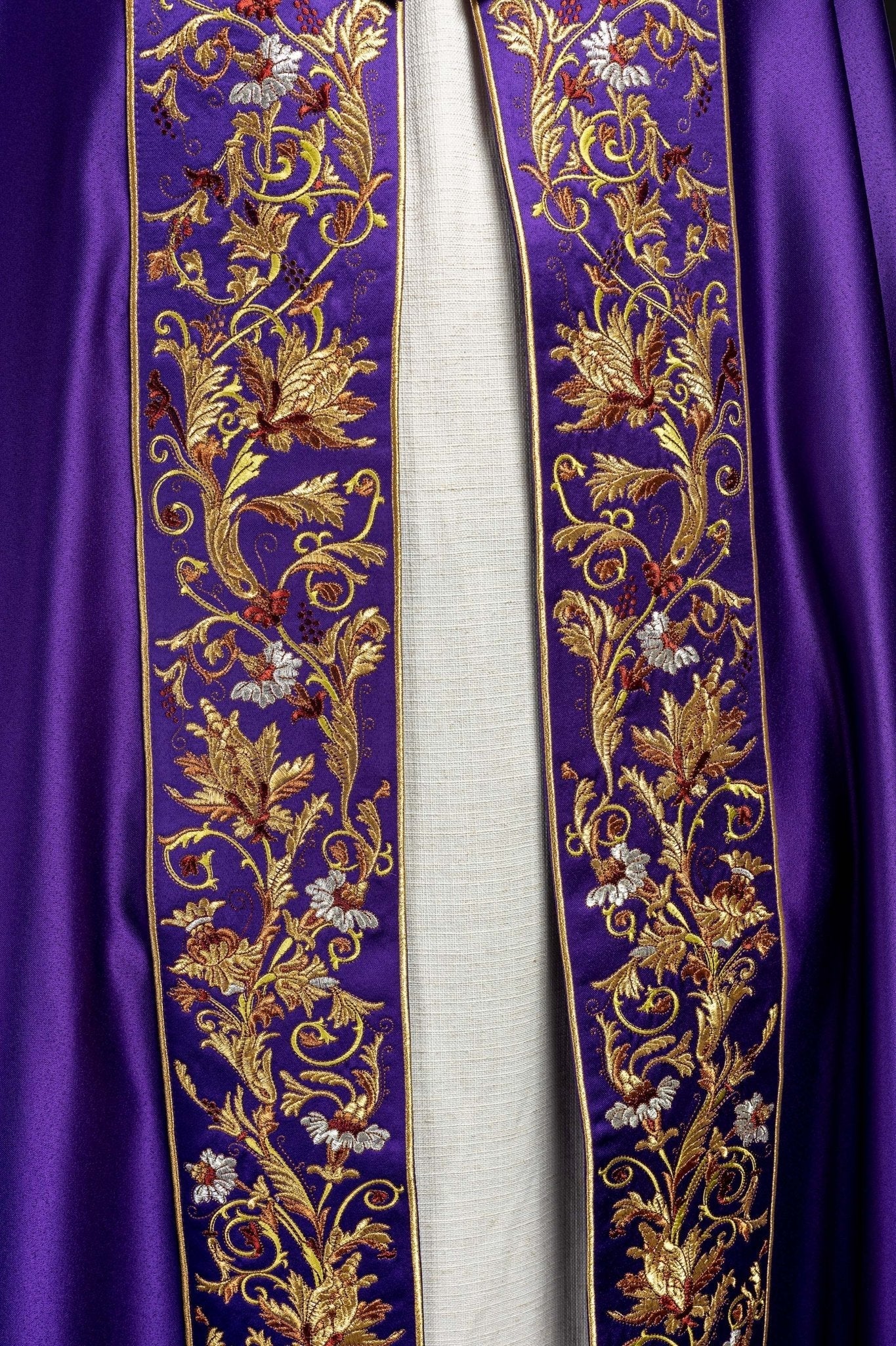 Violet cope with richly gold embroidery - Image 4