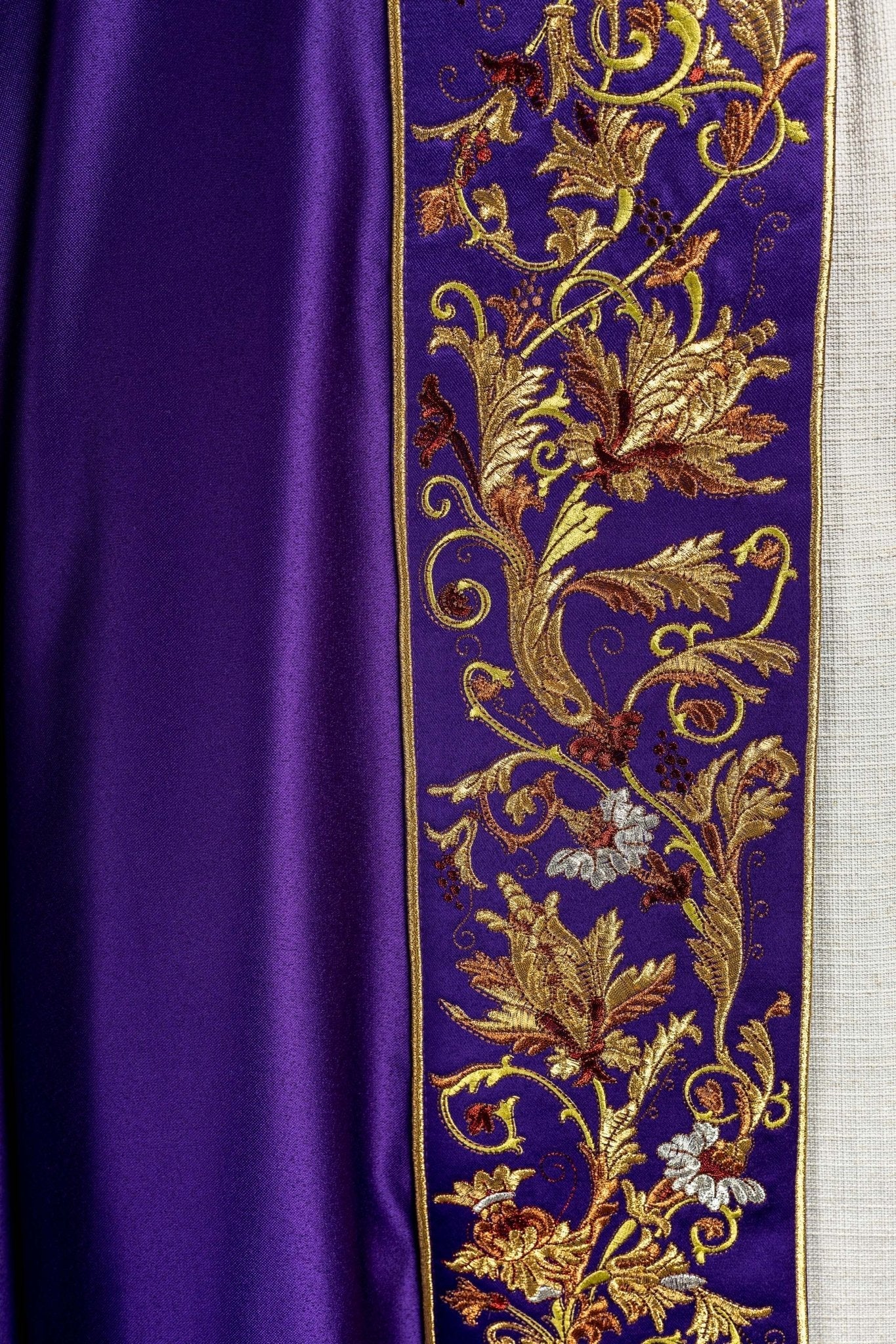 Violet cope with richly gold embroidery - Image 5