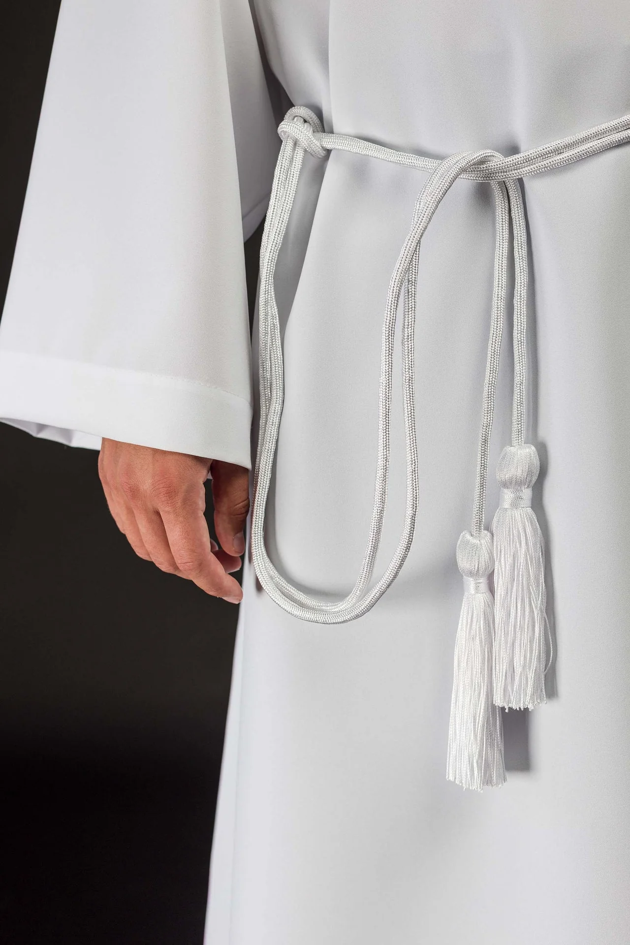 White liturgical cincture